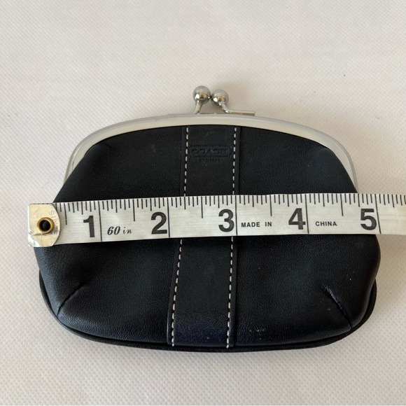 Coach Black Wallet Elegant Leather Accessory - Picture 6 of 12